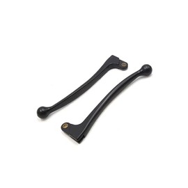 Partuto 2Pcs Black Aluminum Alloy Motorcycle Left Brake Clutch Handle Lever for CG125 Replacement