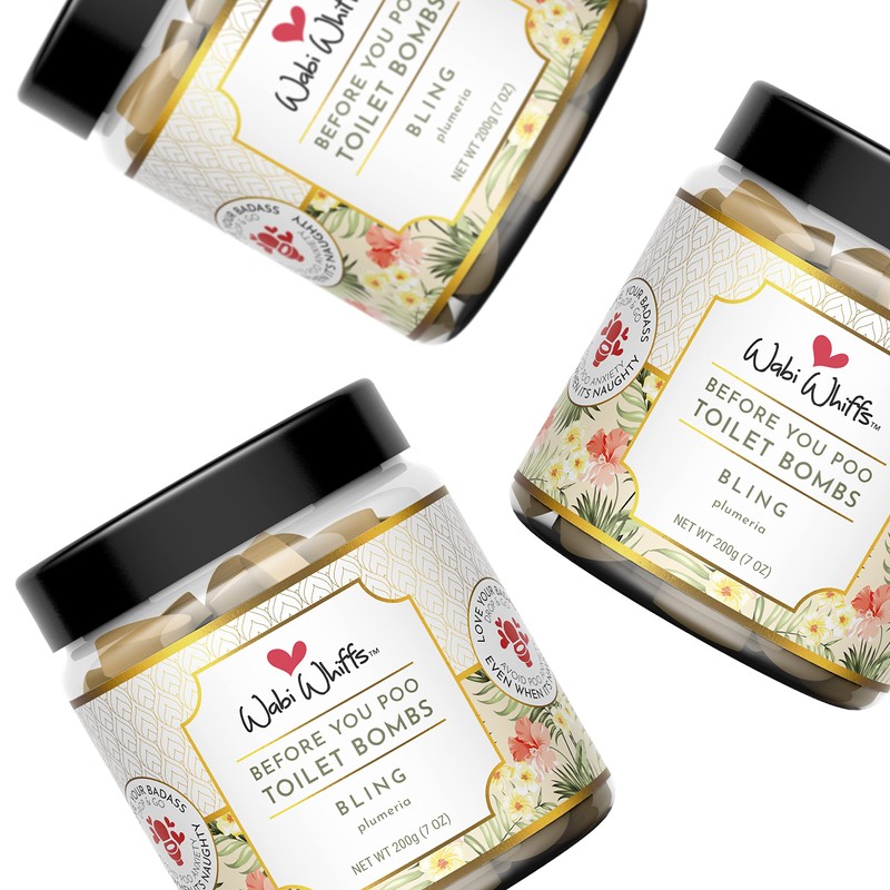 Wabi Whiffs Fizzing Toilet Bombs – Bling | Natural Bathroom