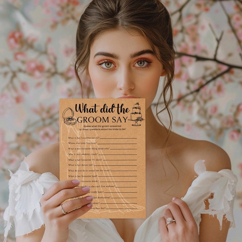 Bridal Shower Games, What Did The Groom Say Bridal Shower