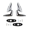 Pair(2) Chrome Door Mirrors Outside Exterior Rearview Compatible With 1966-1975