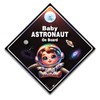 Baby Astronaut on Board Car Sign, 14 x 14 cm,