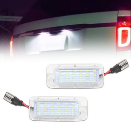VANKUB LED License Plate Light for Fo-rd Explorer Escape Fusion Fiesta Expedition Lincoln MKC, Fo-rd Lincoln Led Rear Tag Lamps, 6000K White Lights, 2 PCS