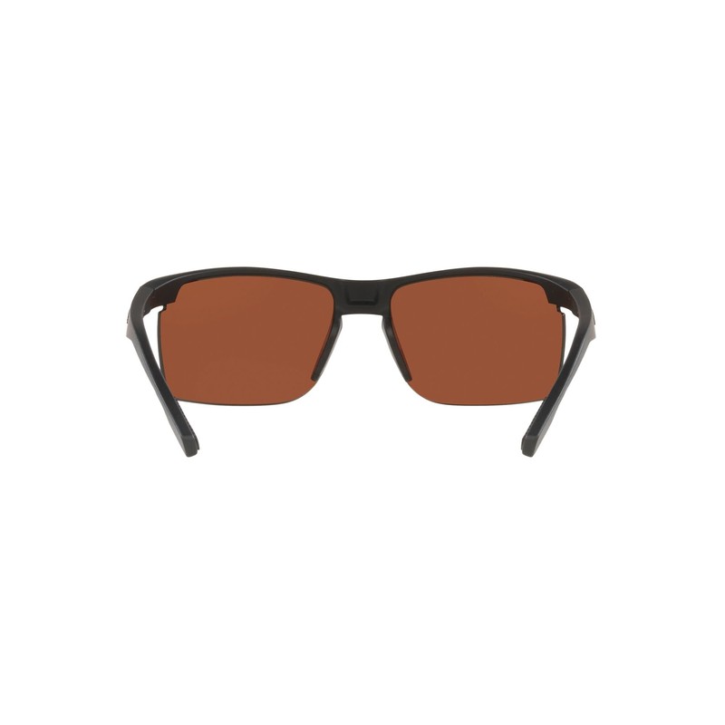 Native Men's Ridge-Runner Rectangular Sunglasses, Matte Black/Polarized Green Reflex, 68