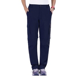 Nonwe Women's Quick Dry Elastic Waist Outdoor Sports Cargo Pants Blue S/32 Inseam