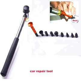 HiYi 10Pcs Dent Repair Tool Kits Paintless Dent Removal Tap Down Tools Dent Hammer Car dent repair Tools