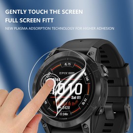 Phlleyaa Protective Film for Garmin Epix Pro 47 mm Soft TPU Film Pack of 3 Screen Protectors [3 Pieces], Easy to Install Bubble-Free Anti-Scratch for Tempered Glass Film for Garmin Epix Pro 47 mm