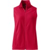 Lands' End Womens Thermacheck 100 Fleece Vest Rich Red Regular