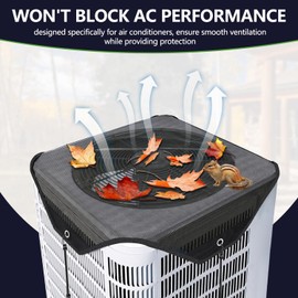 ELOEGO Central Air Conditioner Covers for Outside Units, 36" x 36" Mesh AC Unit Covers Outdoor, Breathable AC Condenser Cover, Universal Cover Defender for All Seasons