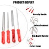 Utoolmart Diamond File 12 Inch Round Diamond Coated Plastic Handle