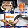 Coppice Black Oval Aluminium Foil Platters for Parties, Buffets &