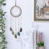Crystals Dream Catchers,Natural Gem Agate Wall Hangings for Windows Garden