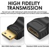 AYMBH Mini HDMI to HDMI Adapter, Gold-Plated Male to Female