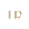 14k triple cubic mini one touch ring earrings color /