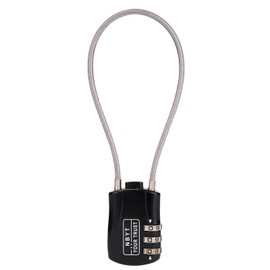 NBYT 3 Digit Combination Lock Steel Wire Diameter 3mm Suitable for Suitcases, Backpacks, Drawers, Cabinets, Motorcycle Helmets, Bicycle Baskets
