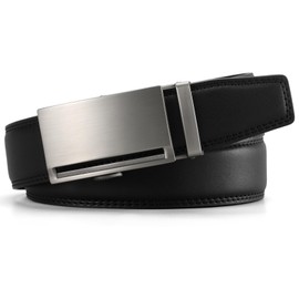 GOIACII Men's Leather Belt Ratchet Slide Buckle Customizable Fit Waistline in a Gift Box