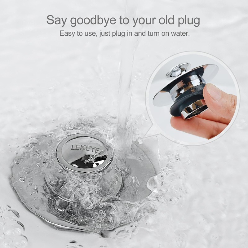 LEKEYE Shower Drain Hair Catcher | Bathtub Stopper/Strainer Stainless Steel