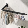 BOQORAD Clothes Drying Rack,Wall Mounted Laundry Rack,Drying Rack Clothing,Laundry Drying