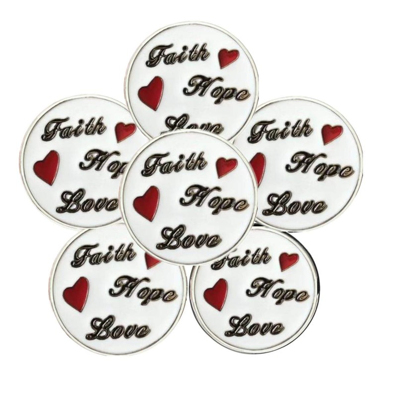 FINGER TEN Golf Ball Marker for Ladies Men Value 6