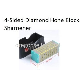 gordon (SALE) Knife Sharpener 4 Sided Diamond Hone Block Multi Grit (USA SELLER)