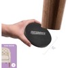 Super Sliders 3-1/2 Inch Round Felt Furniture Sliders for Hardwood