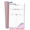 Cherry Carbonless Daily Planner Duplicate Book A4 | 50 Duplicate