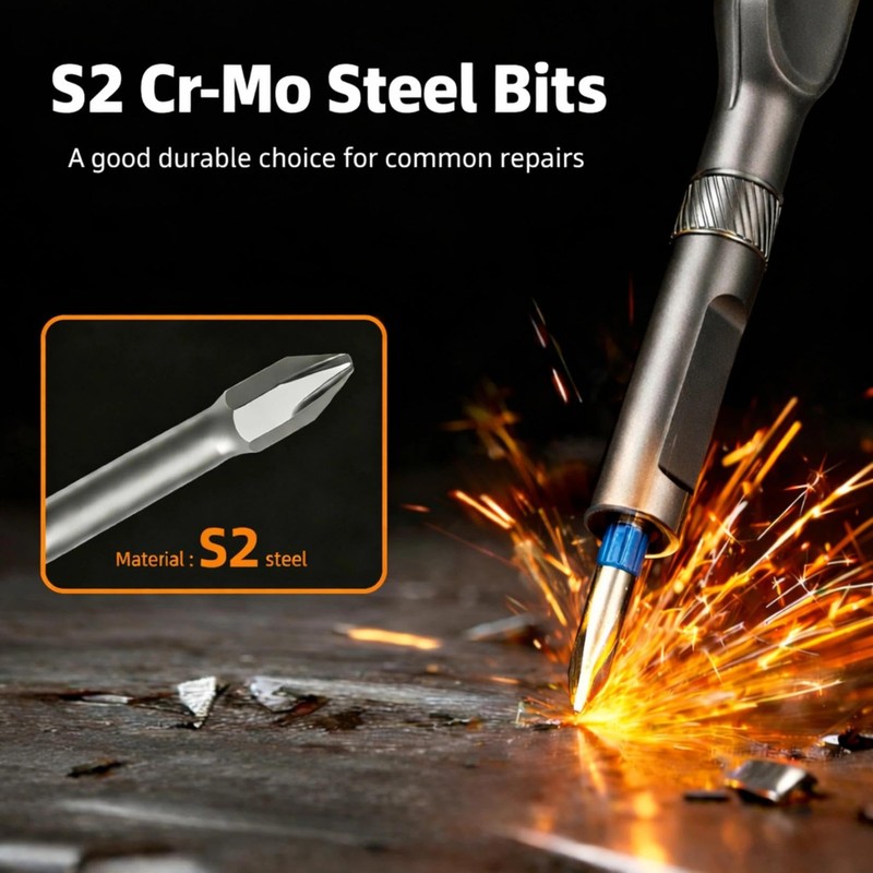 24 in 1 Magnetic Screwdriver Set, Multi Bit Ratcheting Screwdriver
