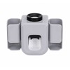 Wall-mounted Toothpaste Squeezer with Toothbrush Holder - Punch-free Installation for