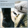 LIIMZII 2 Pcs Zipper Pulls, Metal Zip Pull Tabs Replacement,