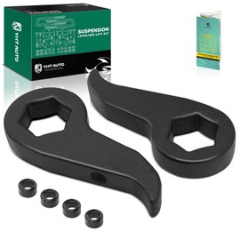 YHTAUTO 1-3 inch Front Leveling Lift Kit w/Hardware Fits 2011-2019 Chevy & GMC Models, Silverado Sierra 2500 HD 3500 HD, RWD/4WD, 8 Lug Only, Adjustable Torsion Keys Suspension Leveling Kit