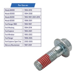 Front Brake Caliper Bracket Bolts Replacement for Select Ford, Mazda, Mercury Models 1994-2014 - 13898, N805163S100, 9XB0-51-63A0