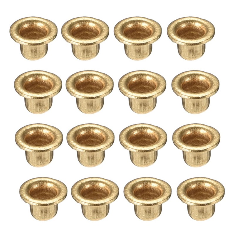 sourcing map Hollow Rivet,3mm x 3mm Through Hole Copper Hollow