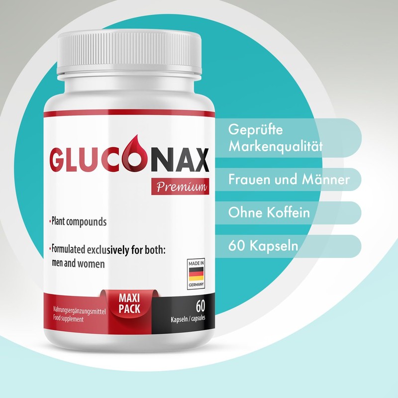 Gluconax Premium Capsules - Maxi Pack - for Men and