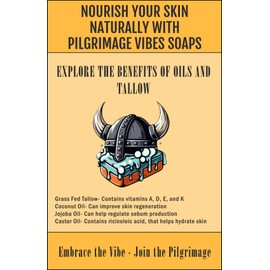 Pilgrimage Vibes Pilgrimage Vibes Tallow Soap (2 Pack) (Cashmere) Handmade Grass Fed Beef Tallow Soap with Nourishing Oils