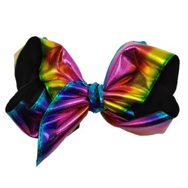 ZCYYYS Rainbow Hair Clips, 2pcs Sequins Bow for Women Girls, Pride Day Hair Accessories, Hair Bow Clips Material: Grosgrain Ribbons, Size: 6 inch