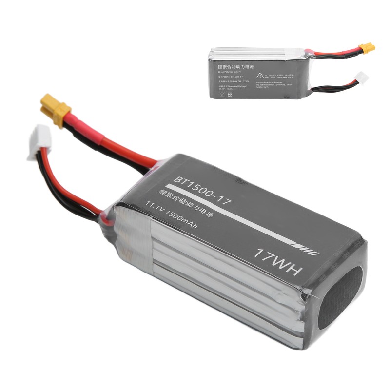 RC 1500mAh Lipo Battery 11.1V Provide Strong Power XT30 Output