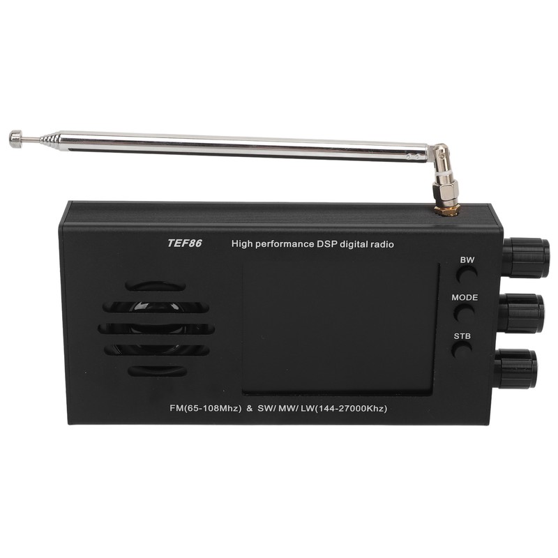 TEF86 Radio Receiver 3.2 Inch LCD Screen Display Radio Receiver