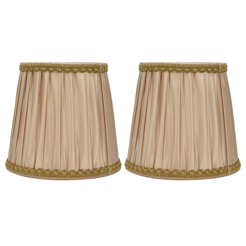 2PCS Fabric Lampshade Simple Lamp Shade for E14 Screw Candlestick