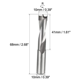 uxcell Brad Point Drill Bits for Wood 10mm x 68mm Right Turning Carbide for Woodworking Carpentry Drilling Tool