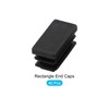 METALLIXITY Rectangle End Caps (26 x 13mm) 40Pcs, Plastic Rectangle