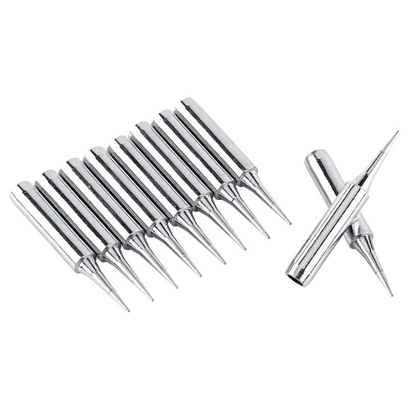 Soldering Tips,10Pcs 900M-T-I Sharp Soldering Replacement Solder Iron Tips Station