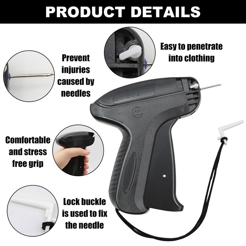 QEEROYO Labeling Gun, Gift Tag Labeling Machine with 5 Replacement