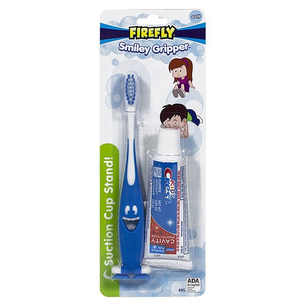Firefly Toothbrush Smiley Gripper With Toothpaste (3 Pack)