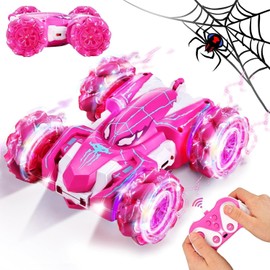 🕷️ JIUS@FF Coche Acrobático Spider RC | Coche de Juguete Recargable 2.4 GHz con Luces LED | Juguete de Carreras de Alta Velocidad para Niños y Niñas 🎁