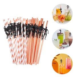 Heclia 36 PCS Bachelorette Party Straws Funny Dancer Drinking Straws Food Grade Safe Paper Straw for Bridal Shower Bachelorette Party Decorations Parties Favors Wedding Supplies Hen Night Essentials