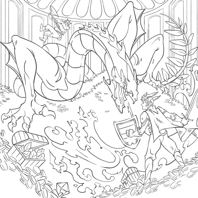 Aventures fantastiques - Le coloriage selon Gustave Auguste
