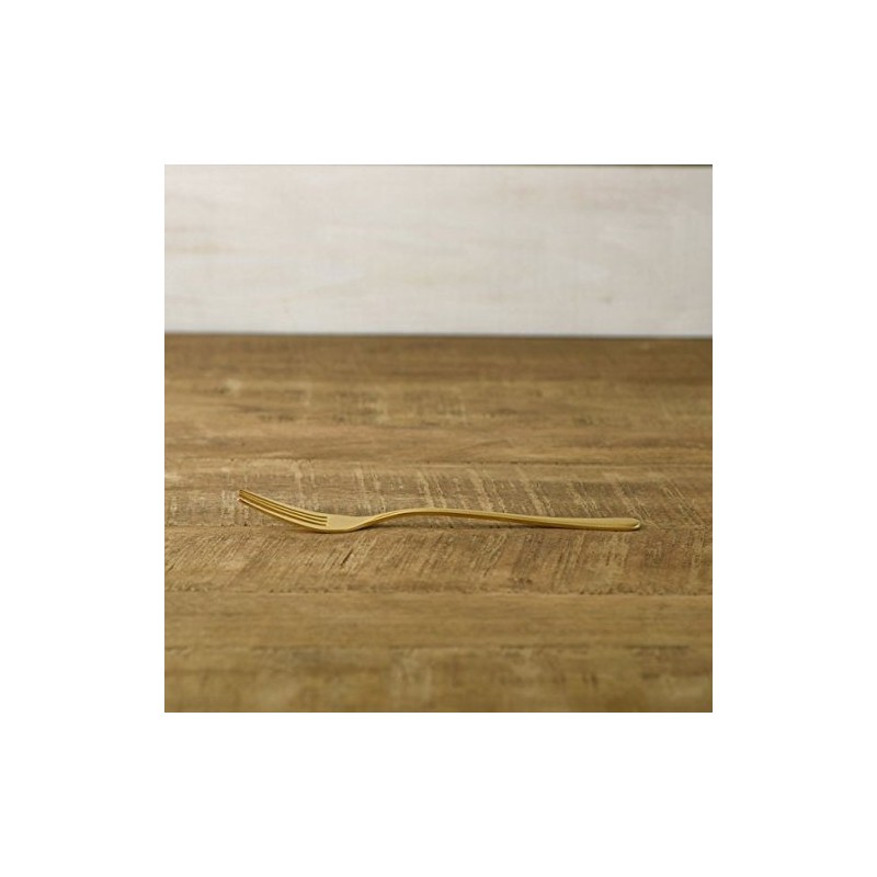 Tsubame 三条 retoroeregante Matte Gold Dessert Fork
