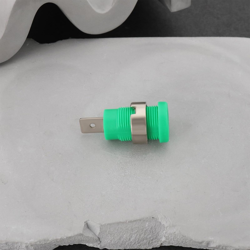 ECSiNG 10pcs 4mm Banana Plug 30V-60V 32A Panel Banana Test