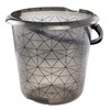 keeeper 10L Ilvie Polygon Crystal Grey Bucket with Integrated Measuring