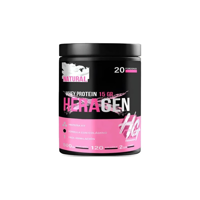 Suplemento En Polvo Heragen Whey Protein Sabor Natural X 500g