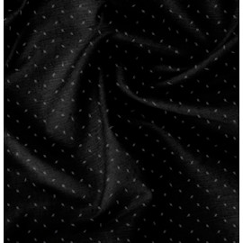 Soimoi Black Cotton Duck Fabric Flower Bud Floral Print Fabric by The Yard 44 Inch Wide